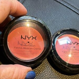 Two NYX rare cream blushes. Unopened. Rare fine!